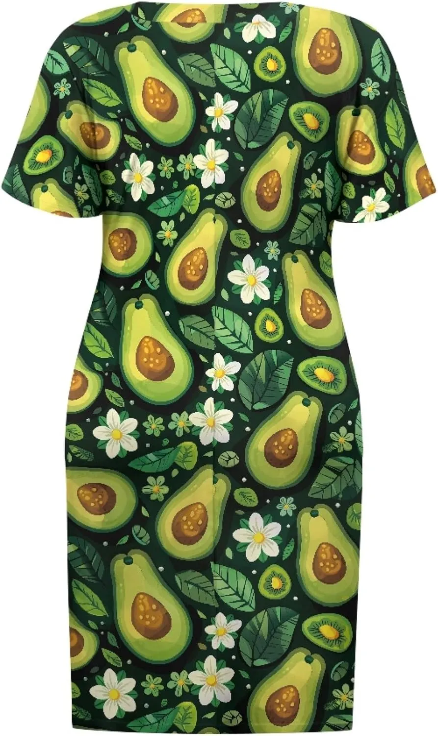 CLOHOMIN Short Sleeve Women Dresses V Neck Dress Plus Size L-5XL A Line Midi Dress Party Dress Knee Length Dress