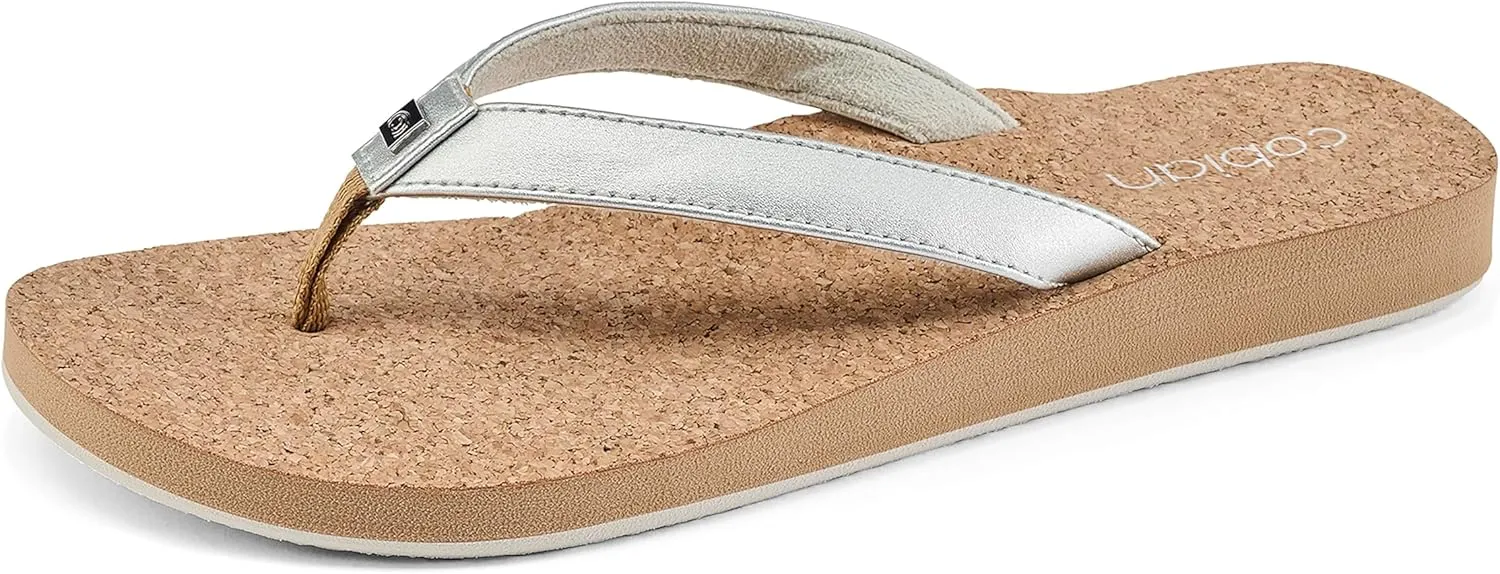 Cobian Women's Capri Bounce Braided Synthetic Leather Strap Flip-Flop Sandals