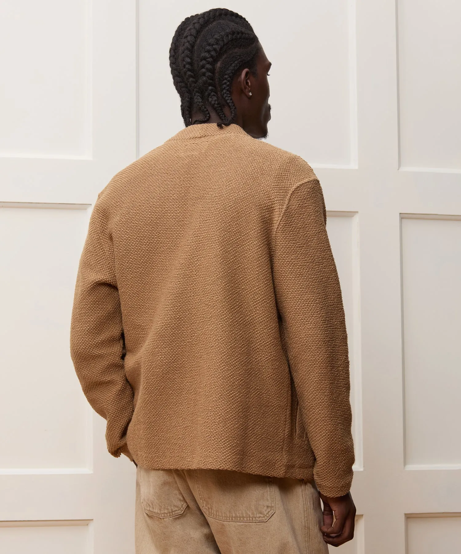 Cotton Boucle Cardigan