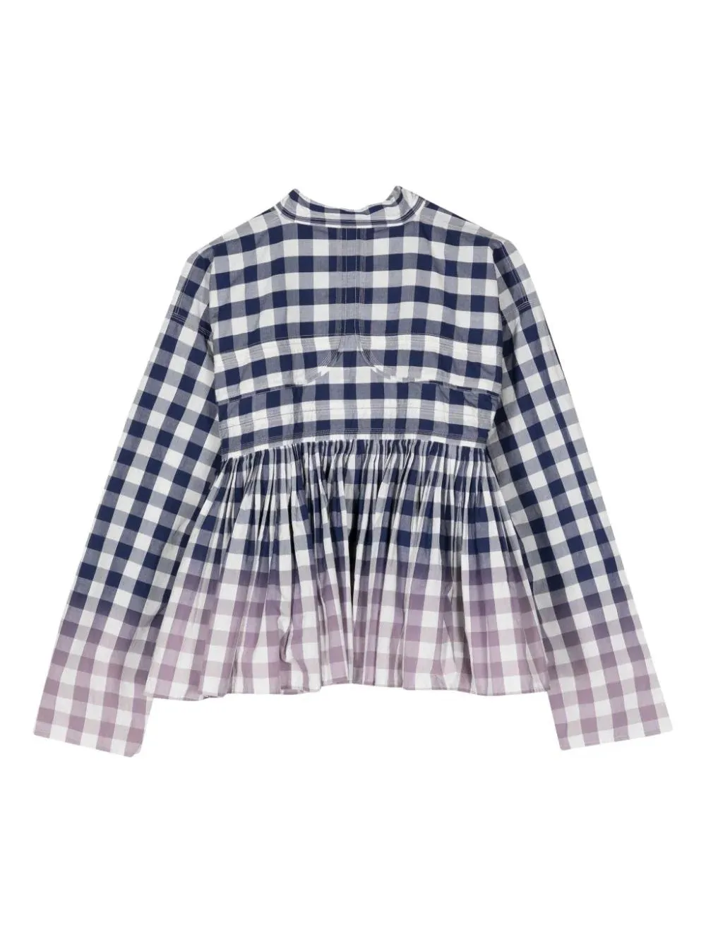 Cotton Gingham Check Garment Jacket