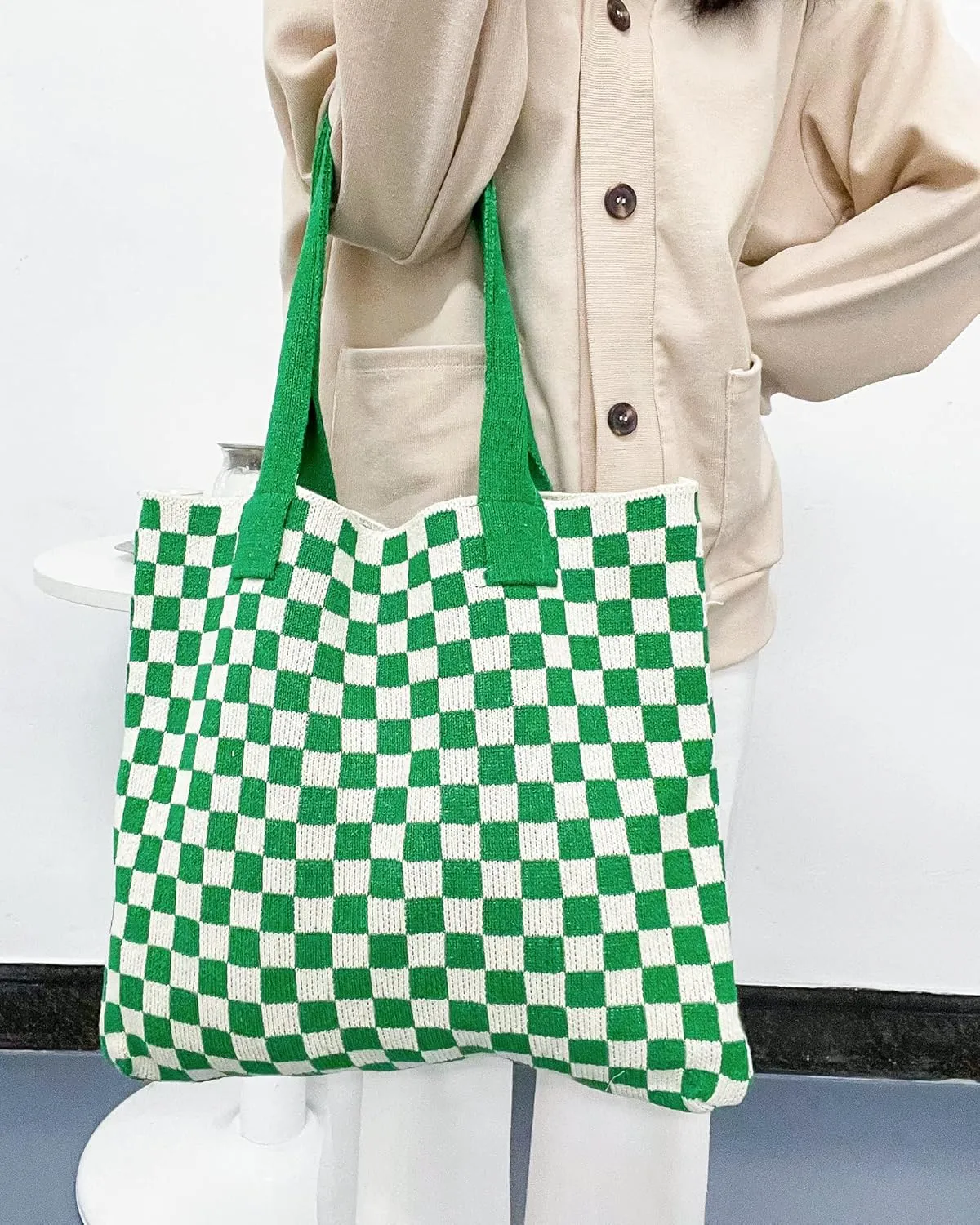 Crochet Bags for Women Summer Beach Tote Bag Large Capacity Shoulder Bag Aesthetic Hobo Bag Knit Bag Hippie Bag