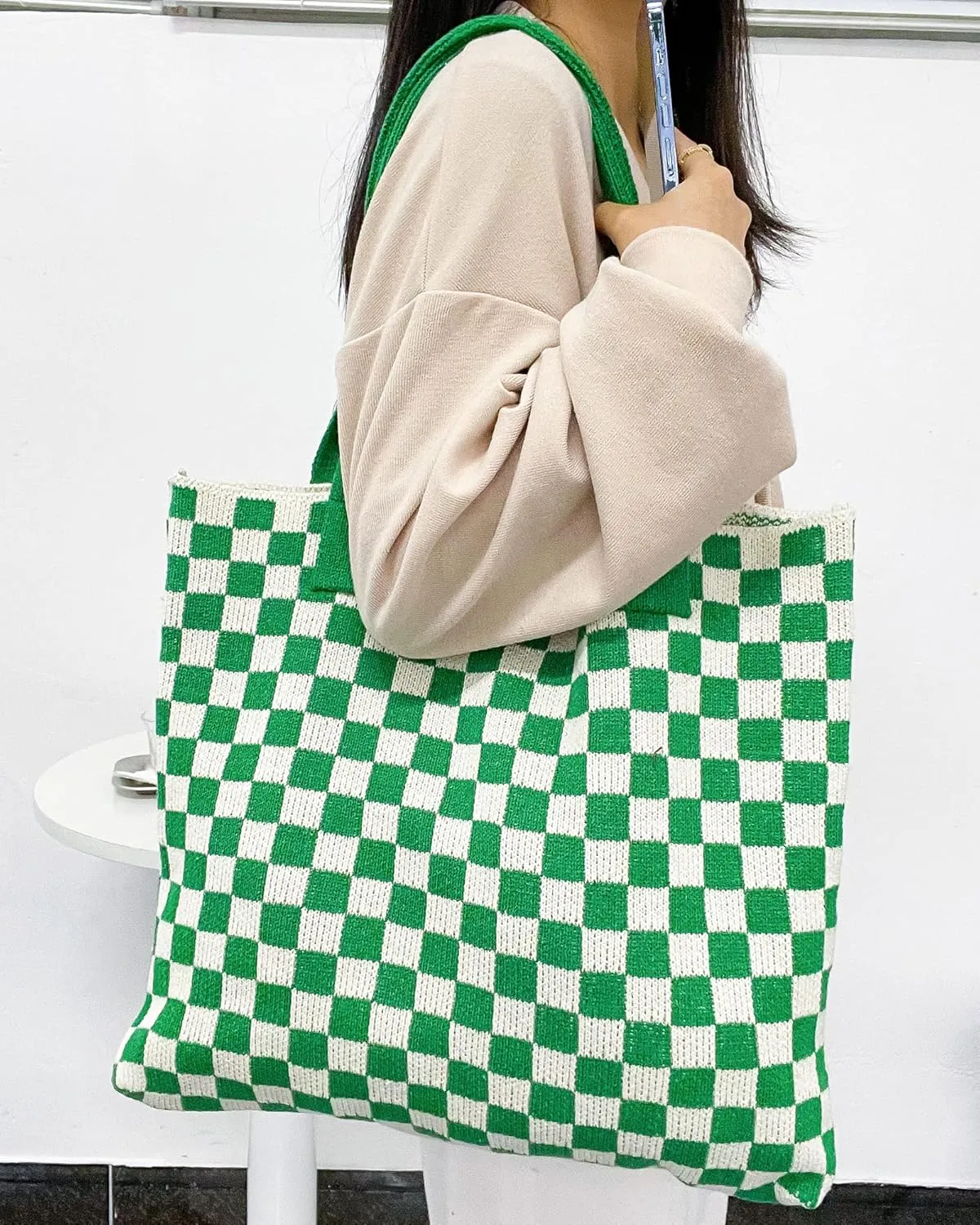 Crochet Bags for Women Summer Beach Tote Bag Large Capacity Shoulder Bag Aesthetic Hobo Bag Knit Bag Hippie Bag