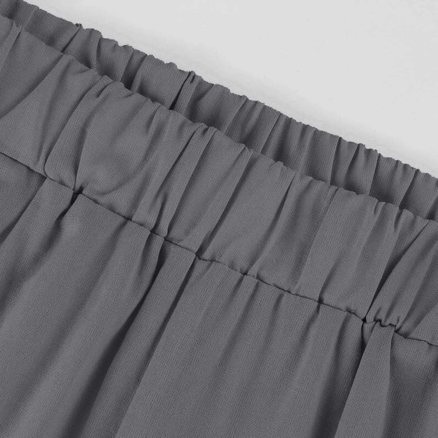 Cropped Linen Pants Women Plus Size Lightweight Summer Pants Straight Wide Leg Crop Pants Beach Pants with Pockets