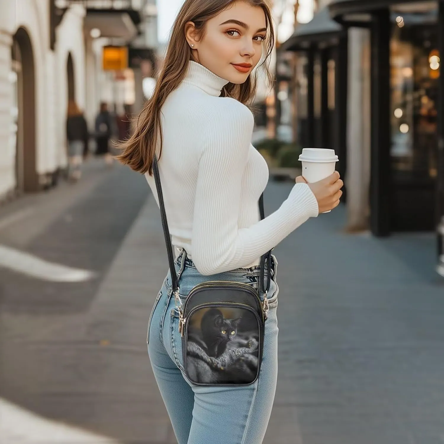 Crossbody Sling Bags for Women Crossbody Cell Phone Purse Wallet Sling Bag Shoulder Strap Lightweight Small Satchel