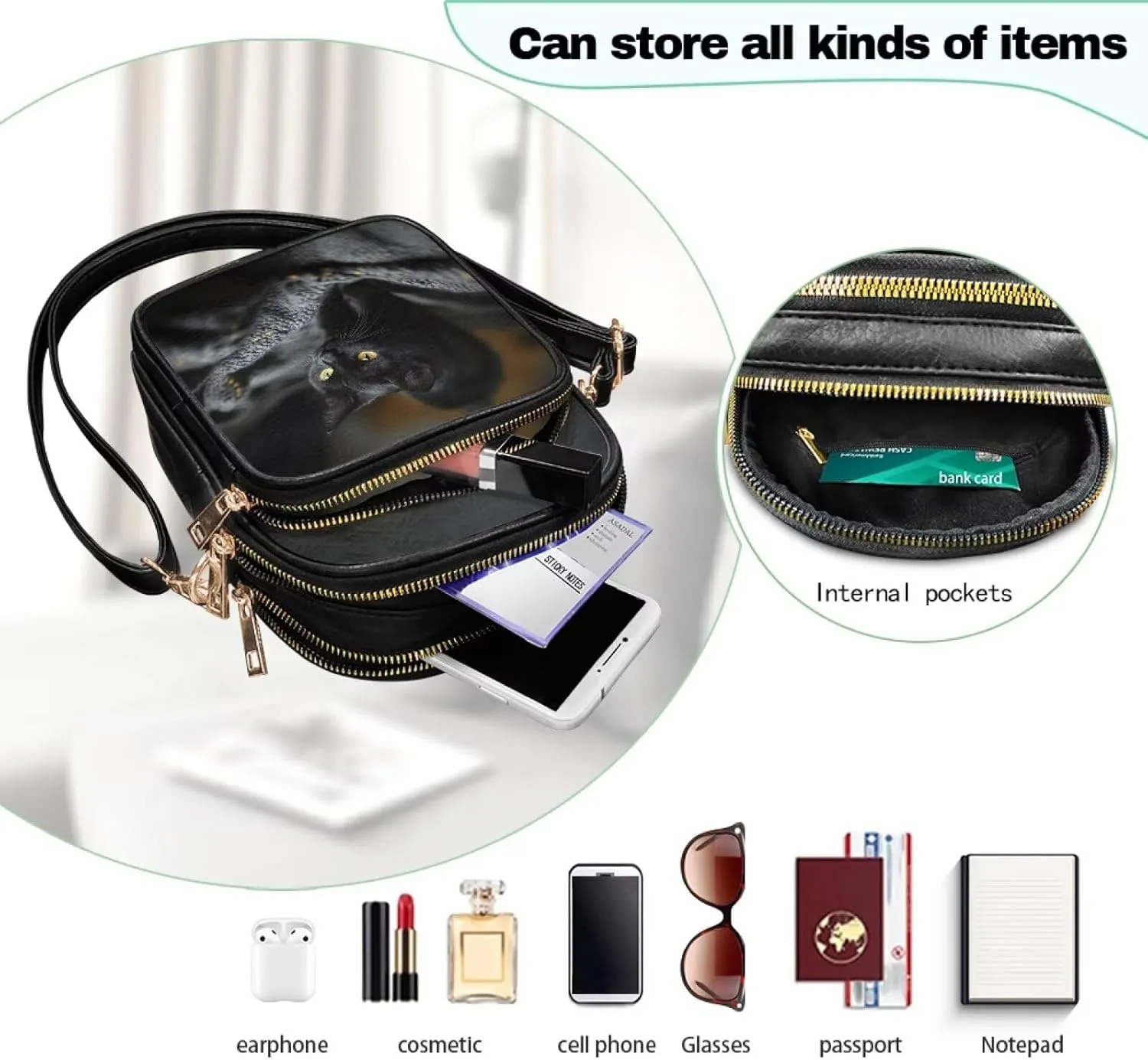 Crossbody Sling Bags for Women Crossbody Cell Phone Purse Wallet Sling Bag Shoulder Strap Lightweight Small Satchel