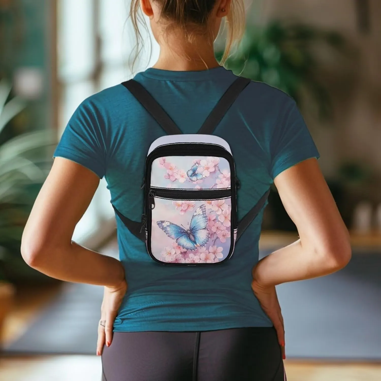 Crossbody Sling Bags Multiple Ways to Carry Fashion Waist Packs, Crossbody Bags, Belt Bag with Adjustable Strap