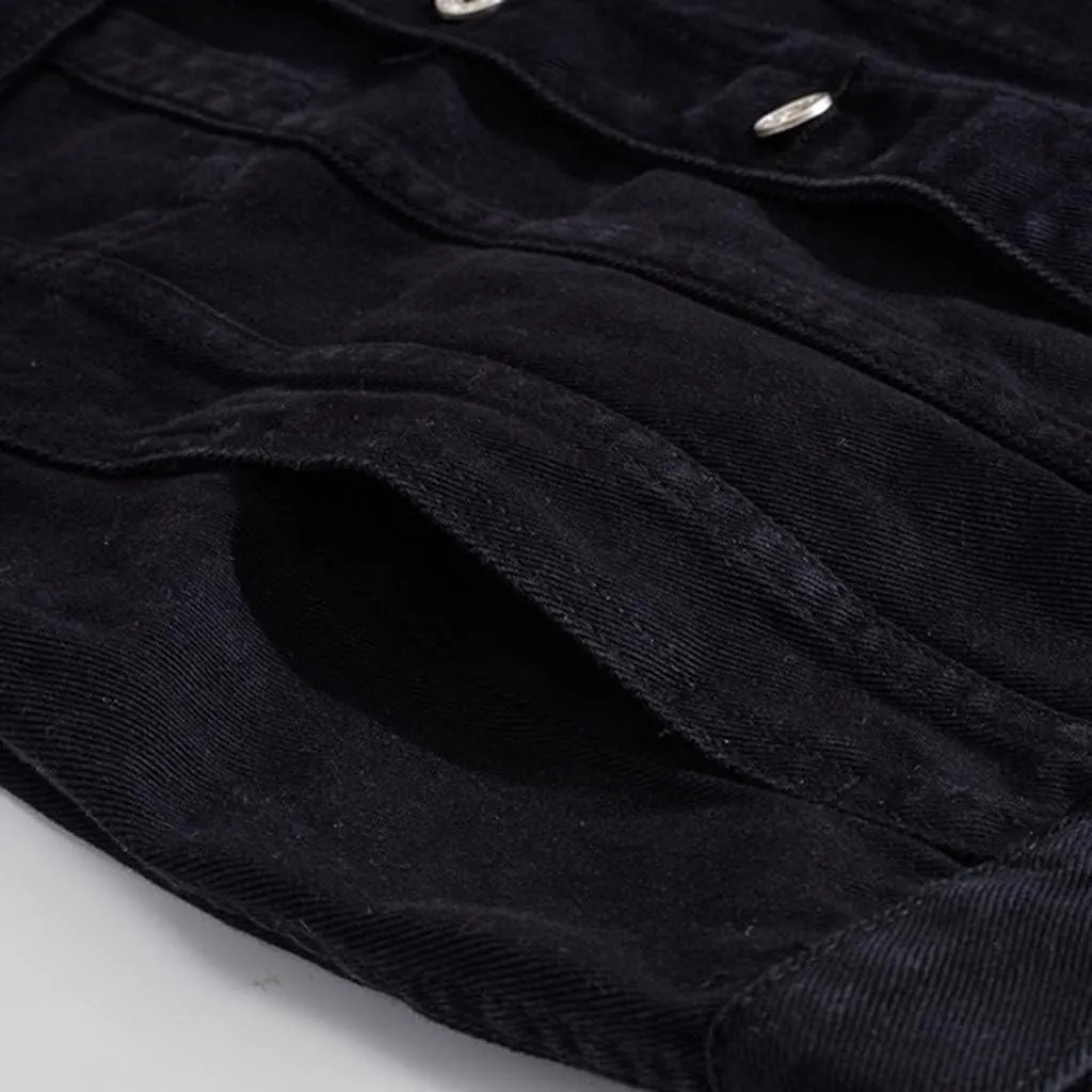 Denim Jacket Men Lightweight Button Down Long Sleeve Jean Jackets Coats Spring Fall Fashion, S-4XL