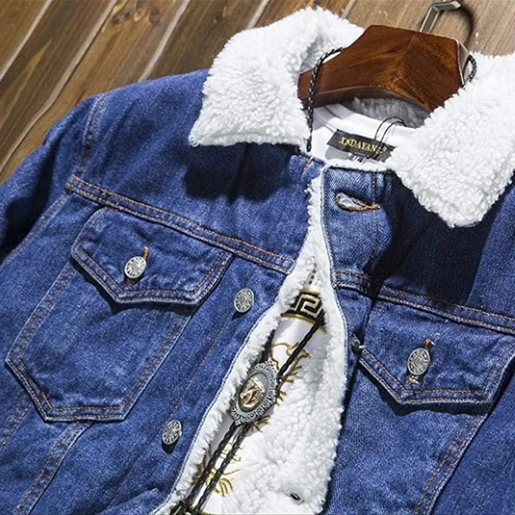 Denim Jacket Men Lightweight Button Down Long Sleeve Jean Jackets Coats Spring Fall Fashion, S-4XL