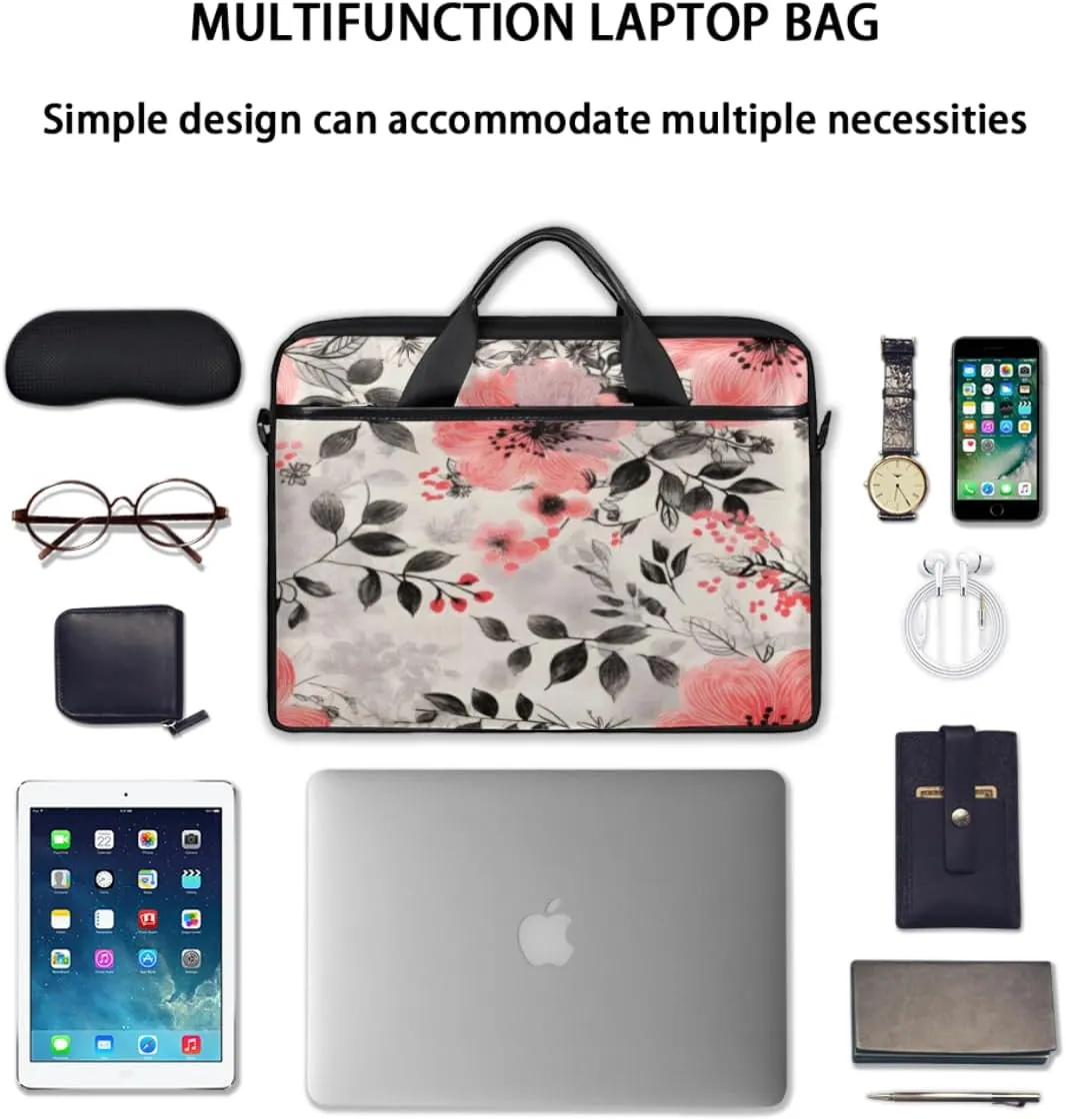 Donut Theme Design Laptop Shoulder Bag for Tablet Computer Notebook Sleeve Messenger Carrying Case Briefcase Tote