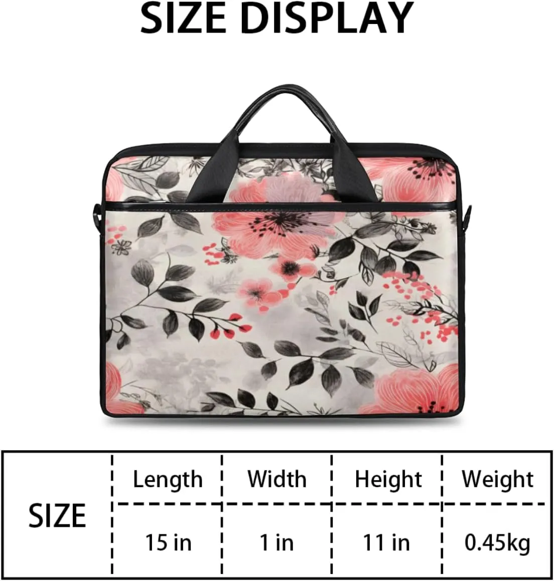 Donut Theme Design Laptop Shoulder Bag for Tablet Computer Notebook Sleeve Messenger Carrying Case Briefcase Tote
