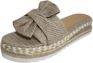 Eduavar Sandals for Women Dressy Summer, Platform Sandals Women Casua Espadrille Wedge Sandals Summer Beach Sandals Slippers