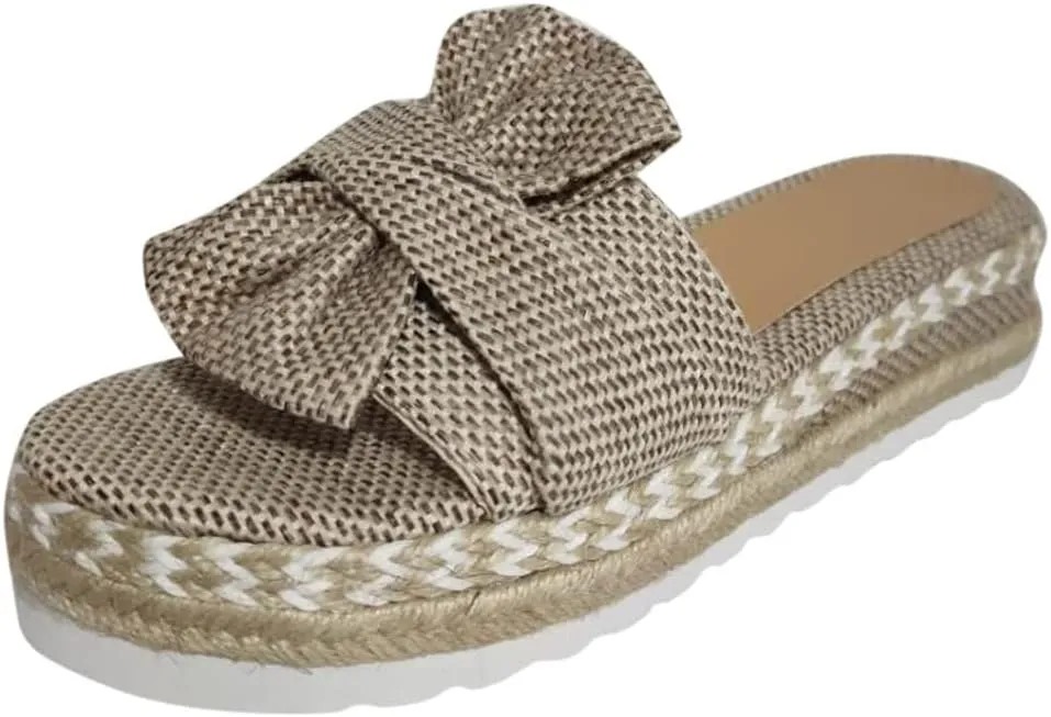 Eduavar Sandals for Women Dressy Summer, Platform Sandals Women Casua Espadrille Wedge Sandals Summer Beach Sandals Slippers