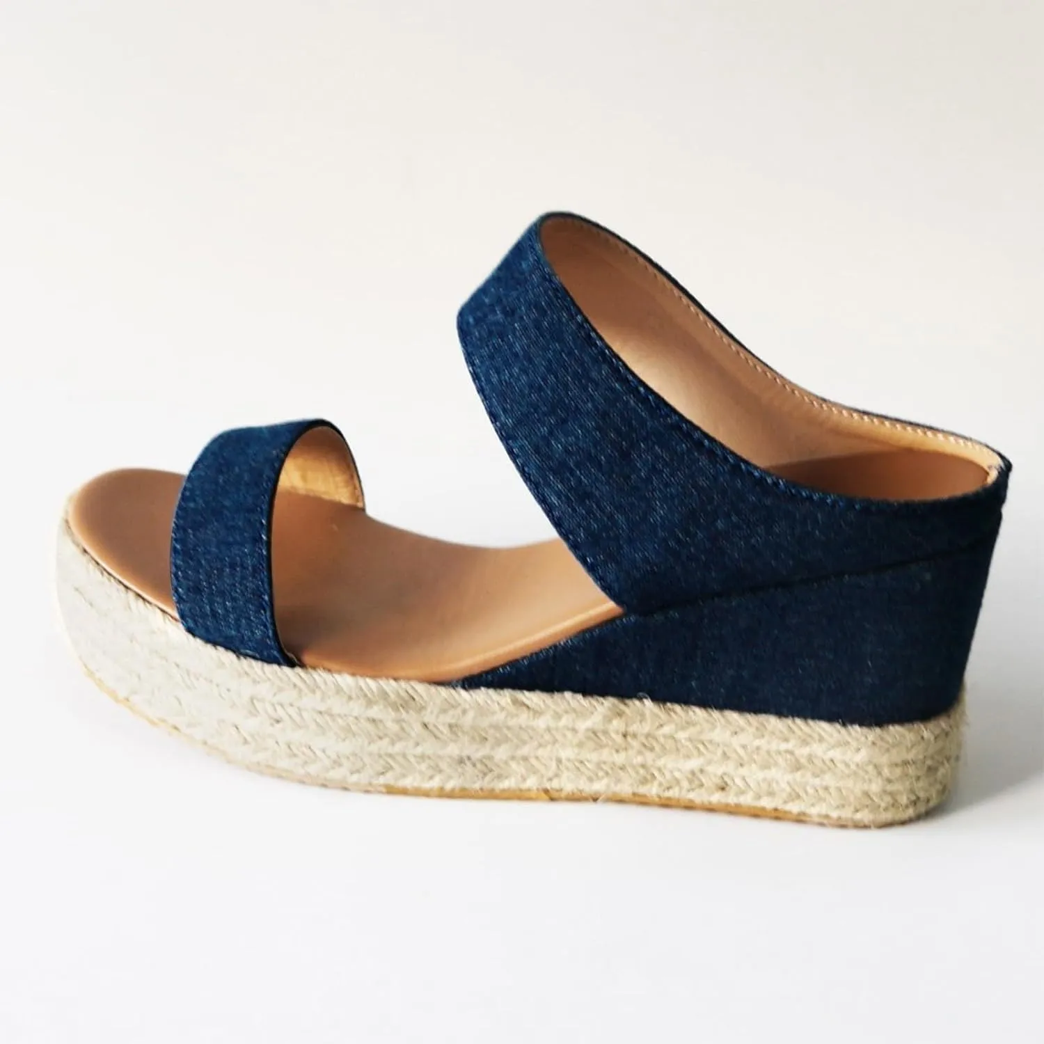 Eduavar Wedge Sandals for Women Dressy, Espadrille Sandals for Women Casual Open Toe Platform Sandals Summer Beach Sandals