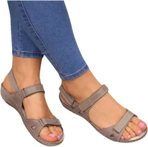 Eduavar Womens Sandals Comfortable, Sandals for Women Dressy Summer Orthopedic Sandals Casual Summer Wedge Shoes
