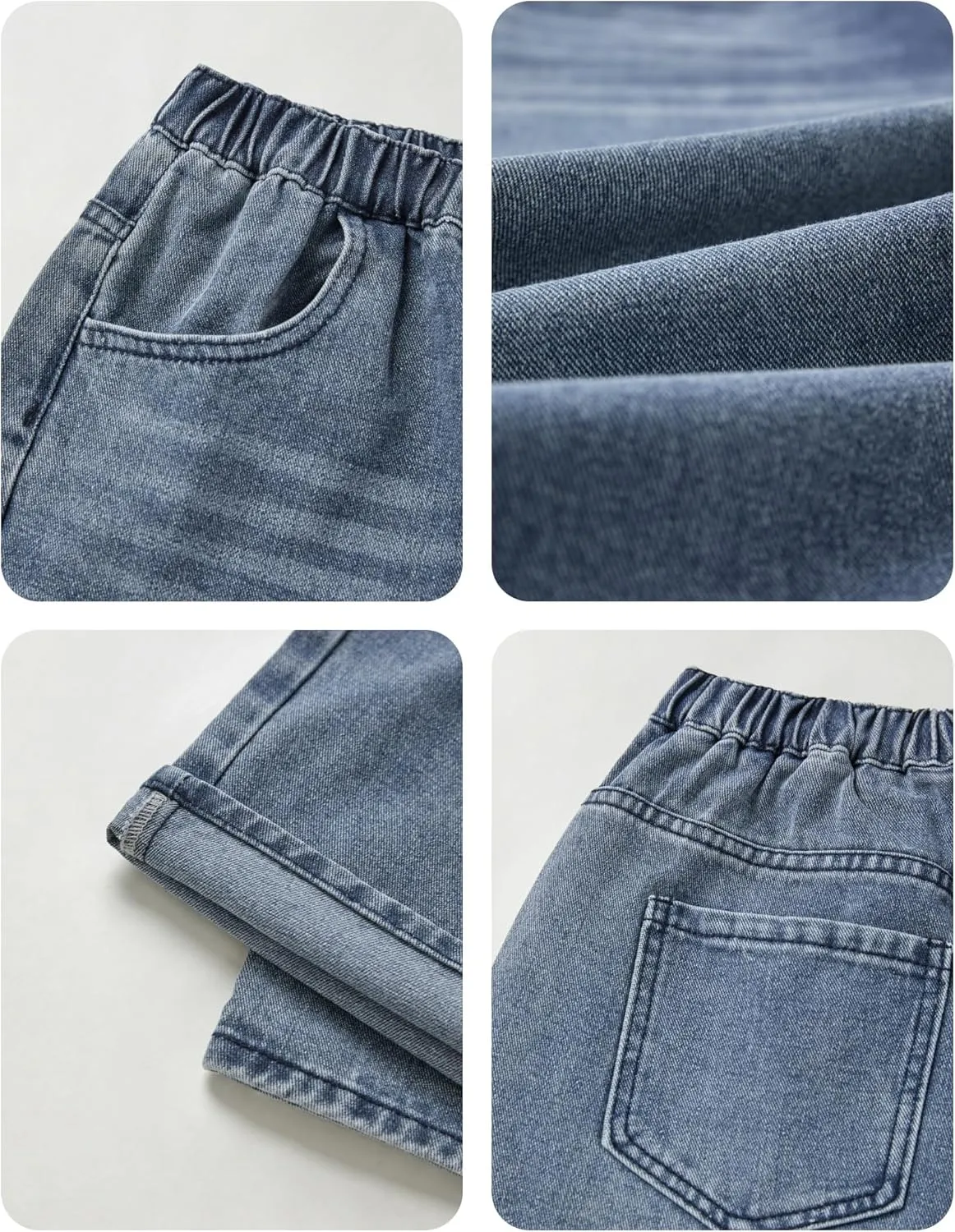 EMMIOL Baggy Boyfriend Jeans Dark Wash Vintage Pants Women's Y2K Street Fashion Wide Leg Denim Pants