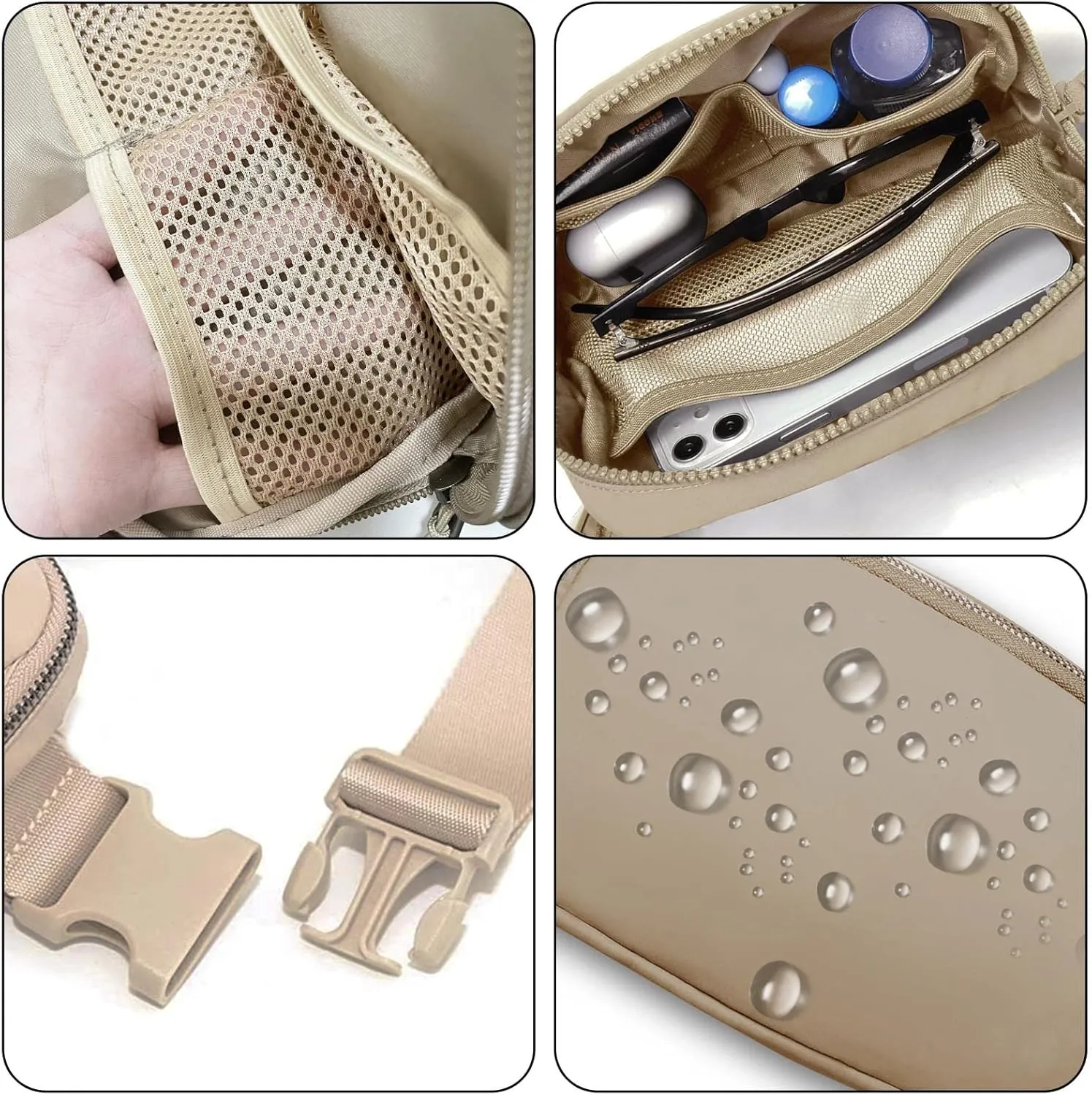 Fanny Pack,Belt Bag,40 Inch Asjustable Strap Everywhere Belt Bag,for Women and Men
