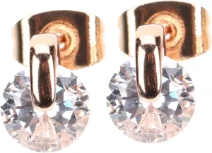 Fashion Earrings for Women 1 Pair of Zircon Studs Minimalist Design for Skin