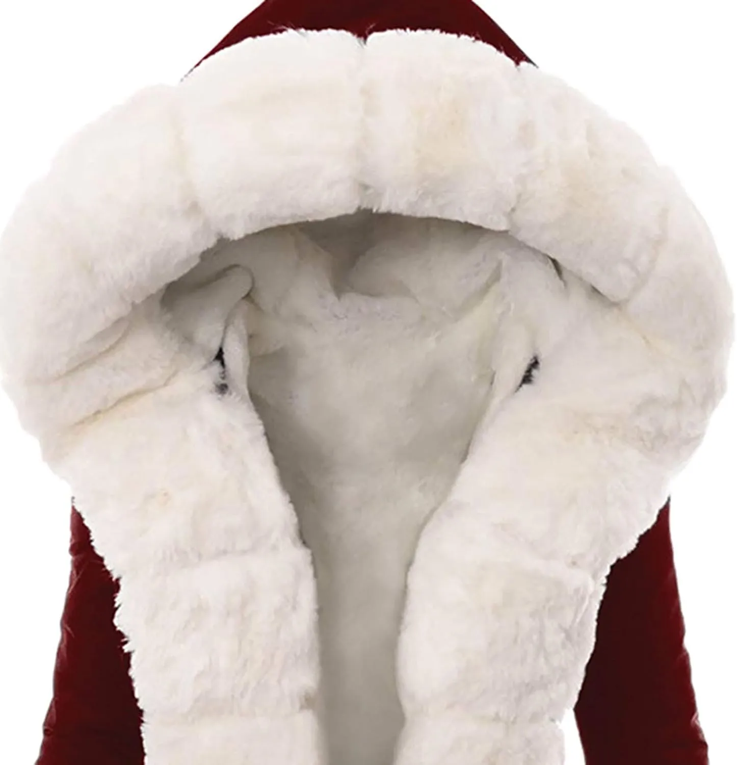 Fashion Furry Winter Coats for Women 2025 Faux Fur Neck Hooded Jacket Down Warm Coat Windbreaker Overcoat