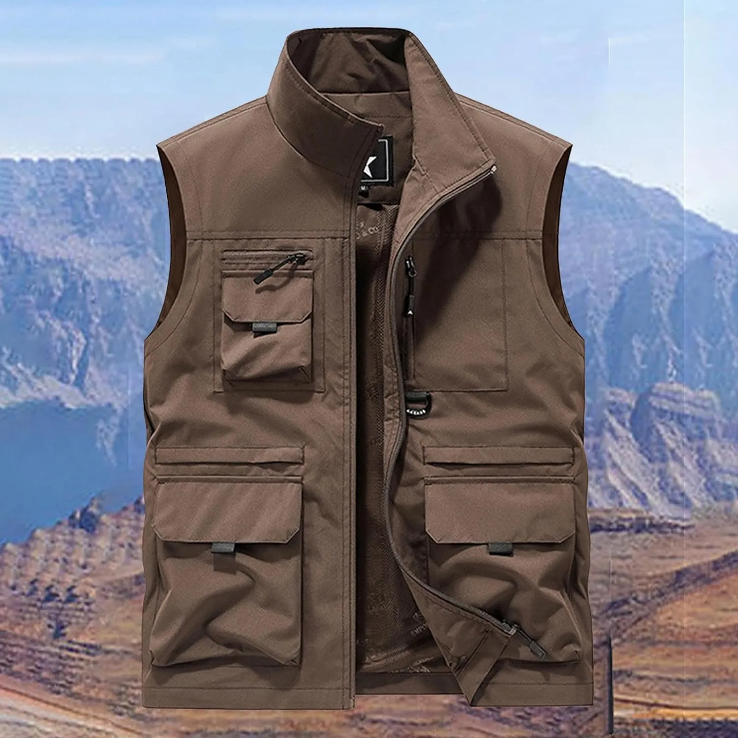 Fishing Vests for Men Quick Dry Utility Vest Summer Outdoor Lightweight Cargo Safari Hiking Gear Travel with Pocket 2025