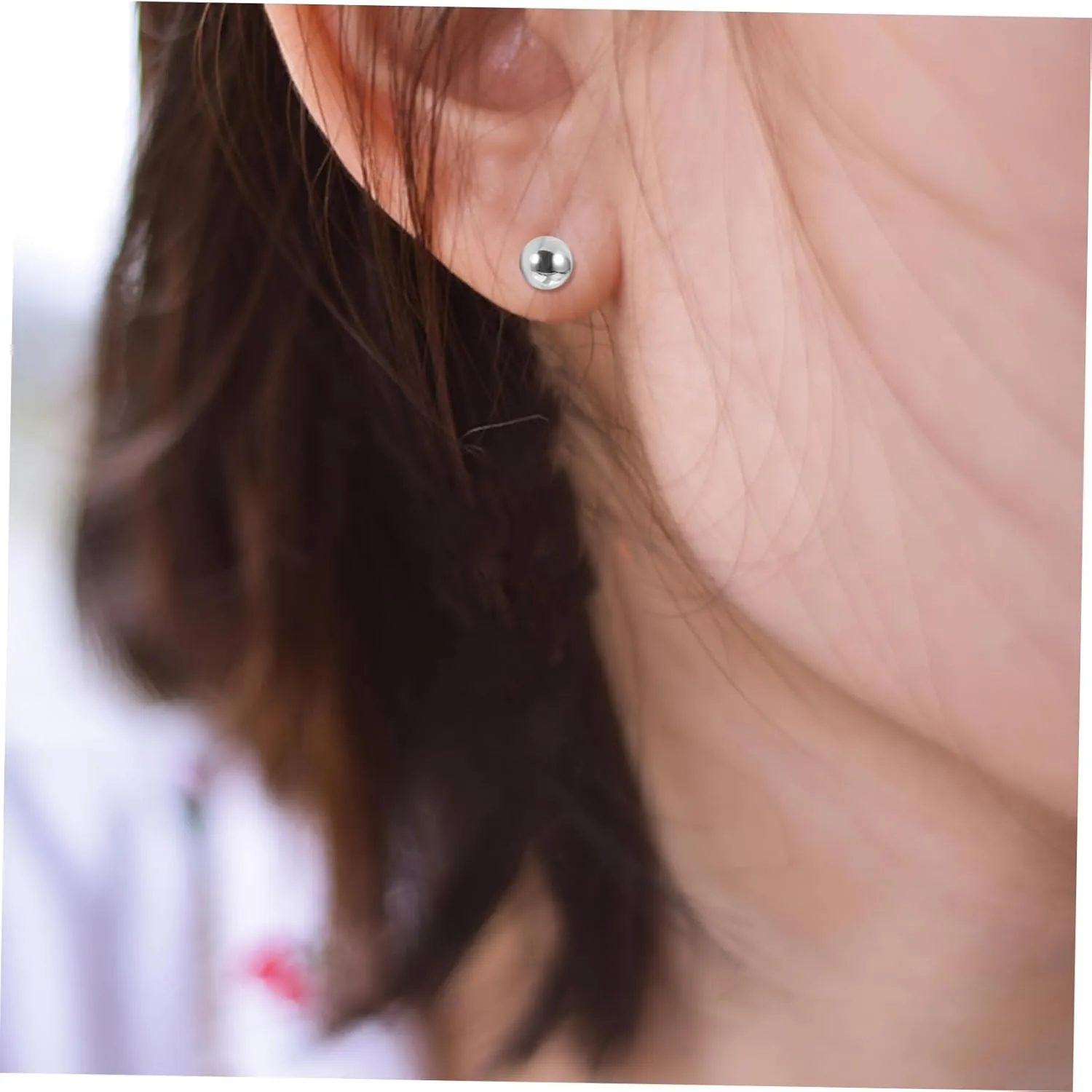 Flat Screw Back Earrings Thread Earrings Heart Shaped Earrings Heart Earrings Small Earrings Minimalist
