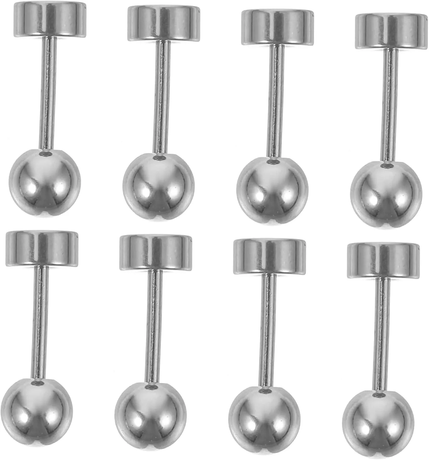 Flat Screw Back Earrings Thread Earrings Heart Shaped Earrings Heart Earrings Small Earrings Minimalist