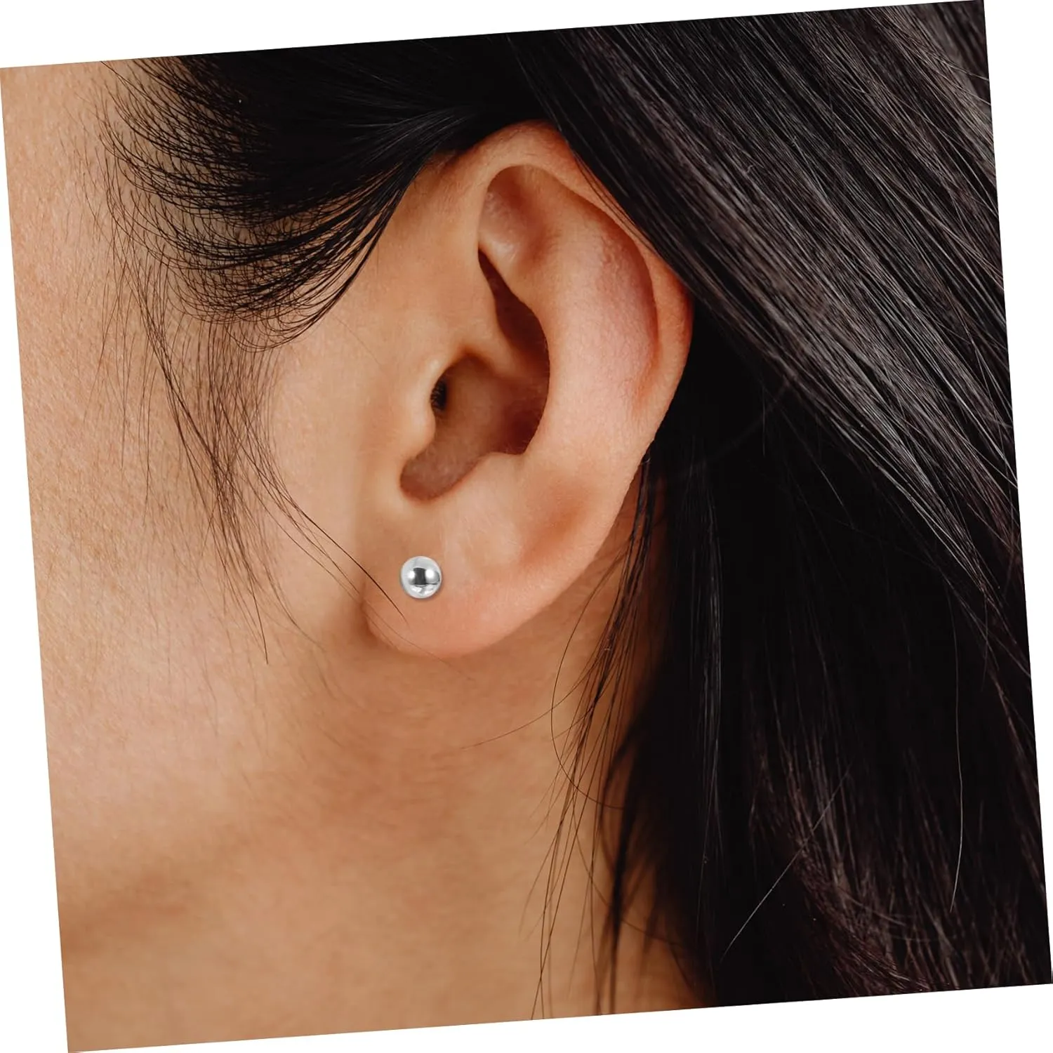 Flat Screw Back Earrings Thread Earrings Heart Shaped Earrings Heart Earrings Small Earrings Minimalist