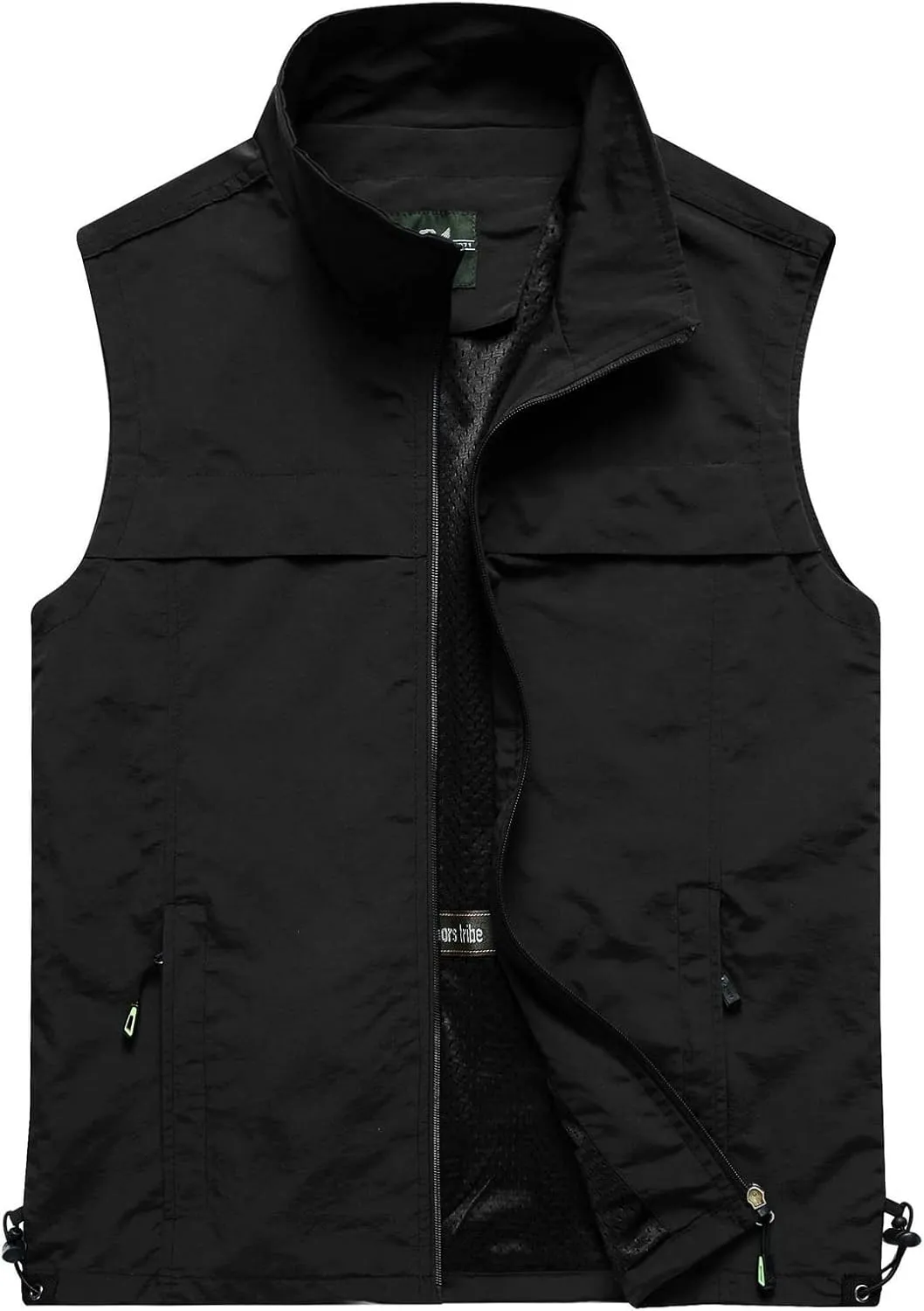 Flygo Men's Casual Lightweight Outdoor Work Safari Fishing Travel Photo Vest Multi Pockets