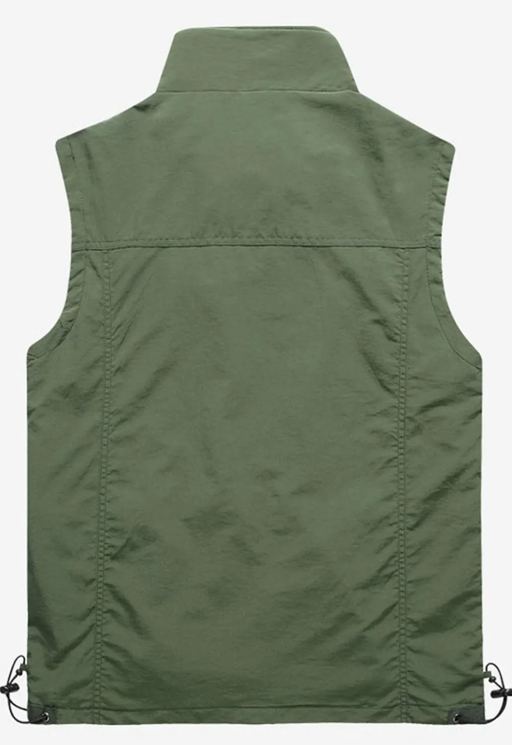 Flygo Men's Casual Lightweight Outdoor Work Safari Fishing Travel Photo Vest Multi Pockets