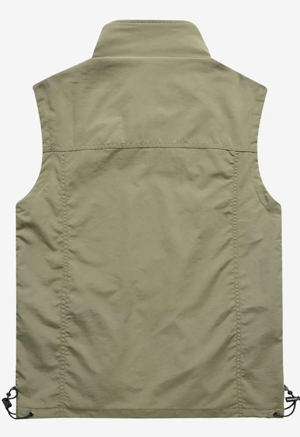 Flygo Men's Casual Lightweight Outdoor Work Safari Fishing Travel Photo Vest Multi Pockets