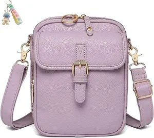Forcipower Crossbody Leather Bag, Forcipower Anti-Theft Vintage Shoulder Messenger Bags for Women