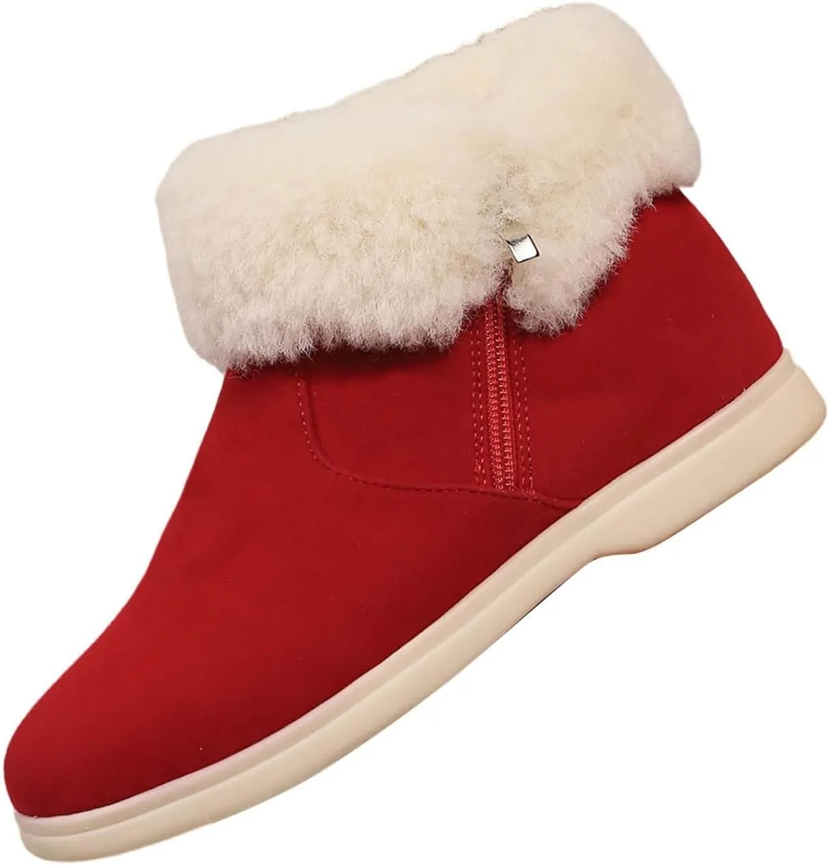 Furry Snow Boots for Women Zapatos Para Invierno Mujer Botas De Invierno Womens Duck Boots Winter Boots for Women Fashion Size 12