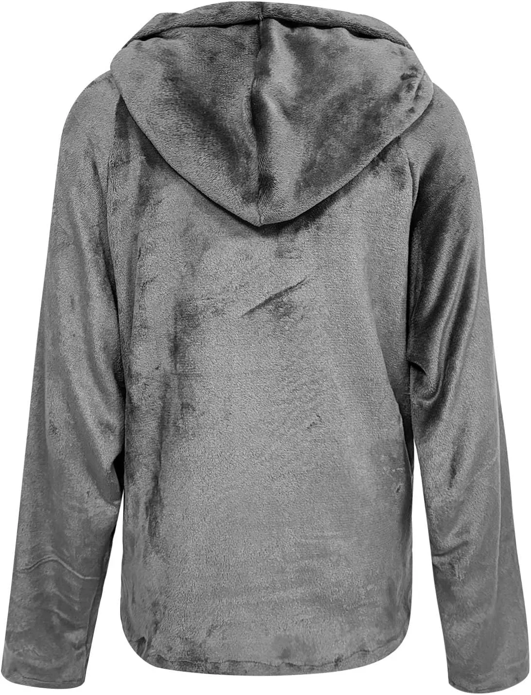 Fuzzy Fleece Hoodie for Women Oversized Sherpa Pullover Sweatshirt Thermal Sweater Winter Outerwear Fluffy Teddy Coat
