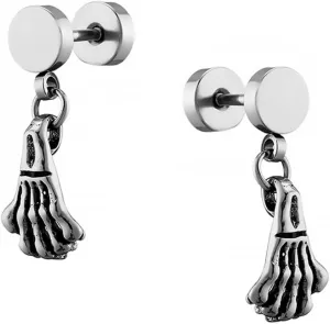 Gatuida 1Pair Chic Dangle Earrings for Women Lightweight Punk Style Ear Accessories Unique Hoops for Casual Wear