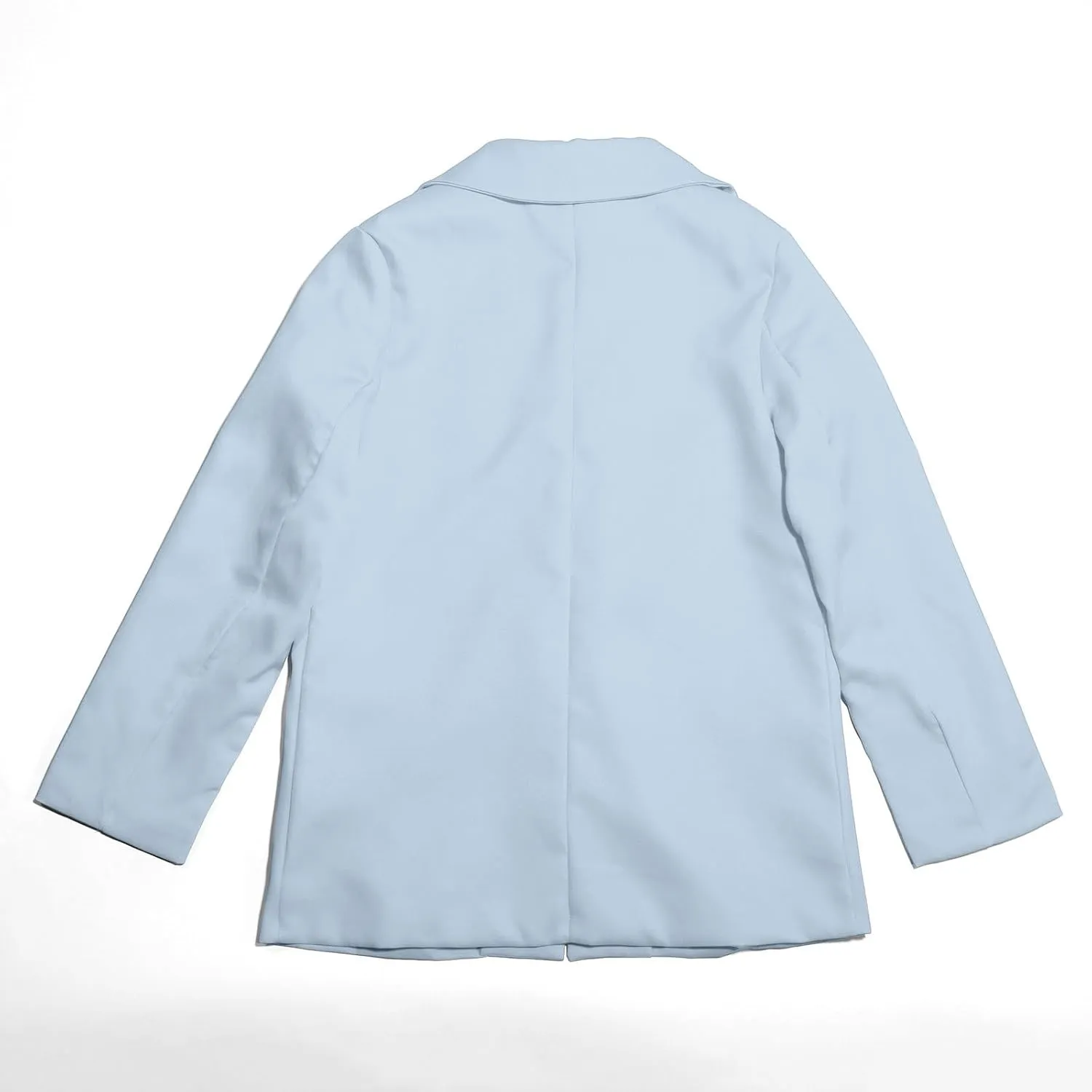 Girls Blazer Long Sleeve Shawl Collar Formal Blazers Suit Jacket Open Front Inner Pocket for Kids Size 3-14 Year