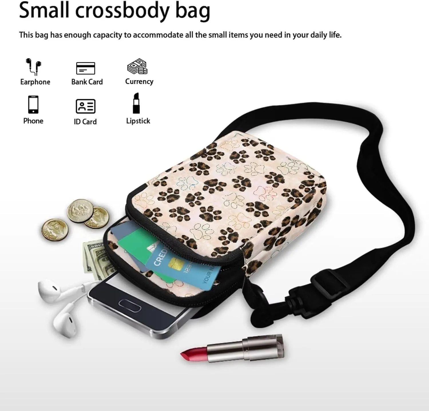 Girls Boys Crossbody Bag Small Satchel Sling Bags Study Supplies for School Travel