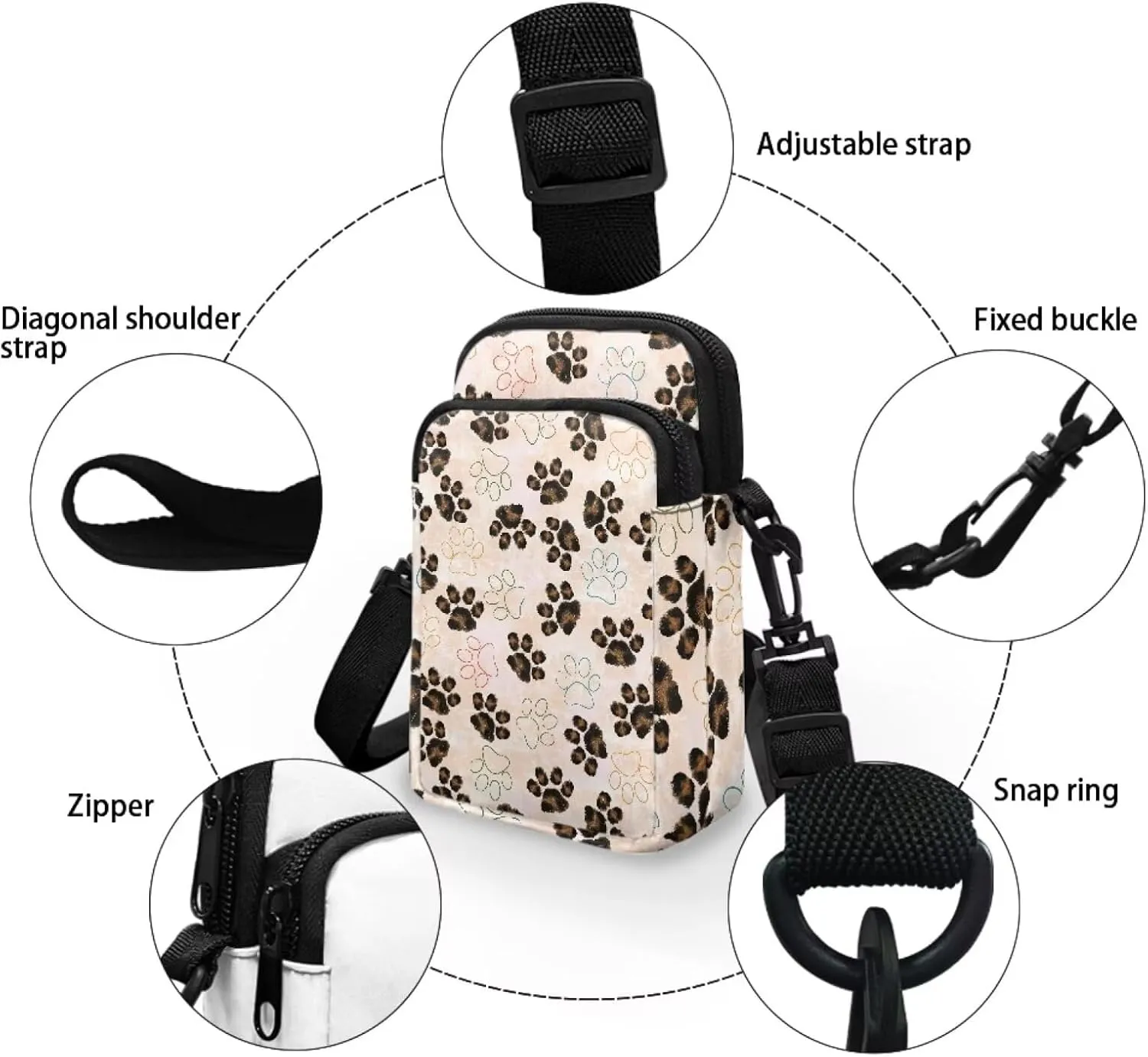 Girls Boys Crossbody Bag Small Satchel Sling Bags Study Supplies for School Travel
