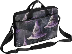 Halloween Autumn Pattern Decor Laptop Shoulder Bag Tablet Computer Notebook Sleeve Messenger Bags Carrying Case with Strap Briefcase Tote for 14 15 in Laptops