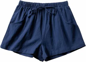 ICEGIA Women's Running Shorts Elastic High Waisted Shorts Pocket Sporty Workout Shorts Quick Dry Athletic Shorts Pants