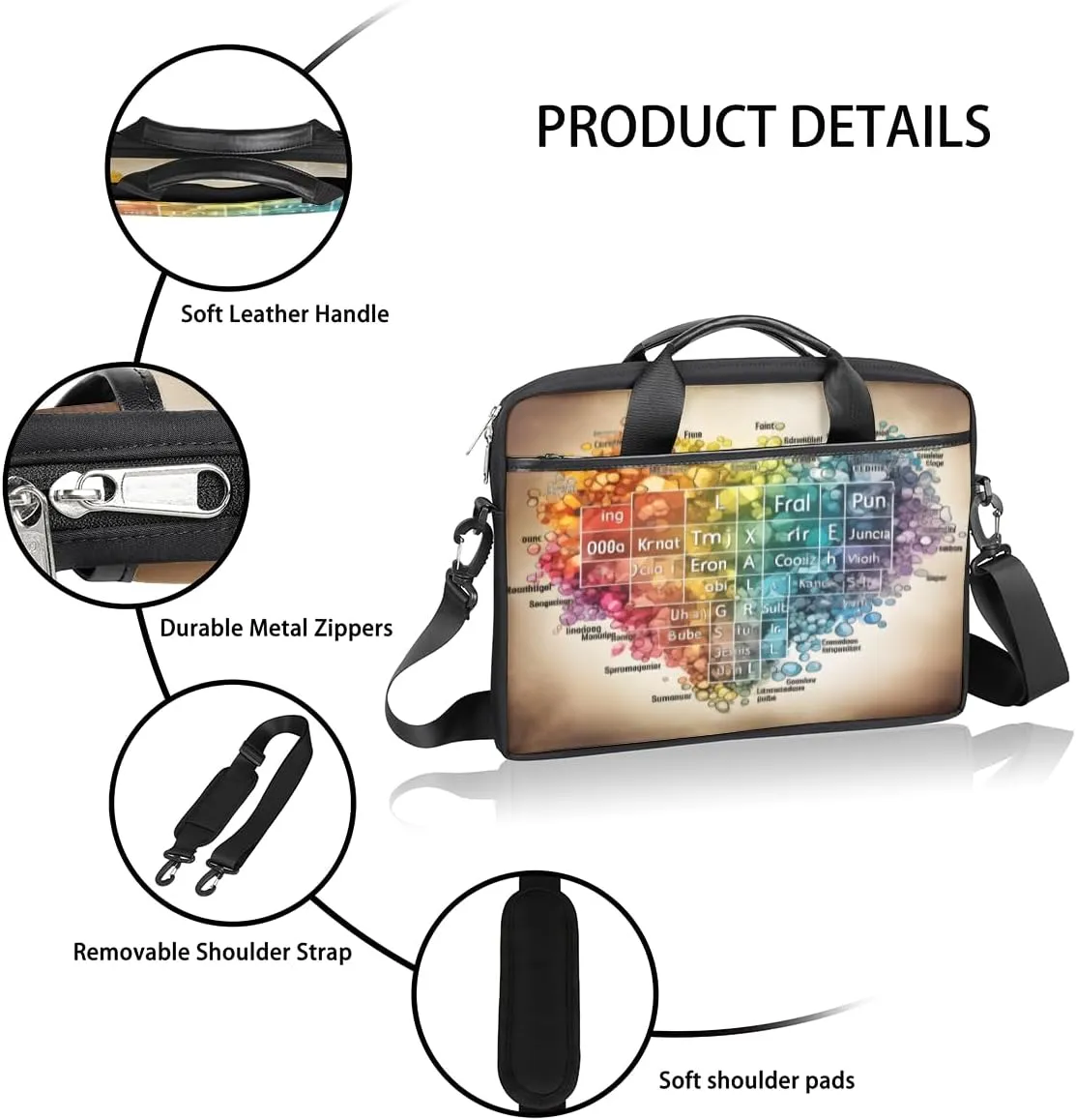 Interesting Soccer Style Laptop Shoulder Bag for Tablet Computer Notebook Sleeve Messenger Carrying Case Briefcase Tote