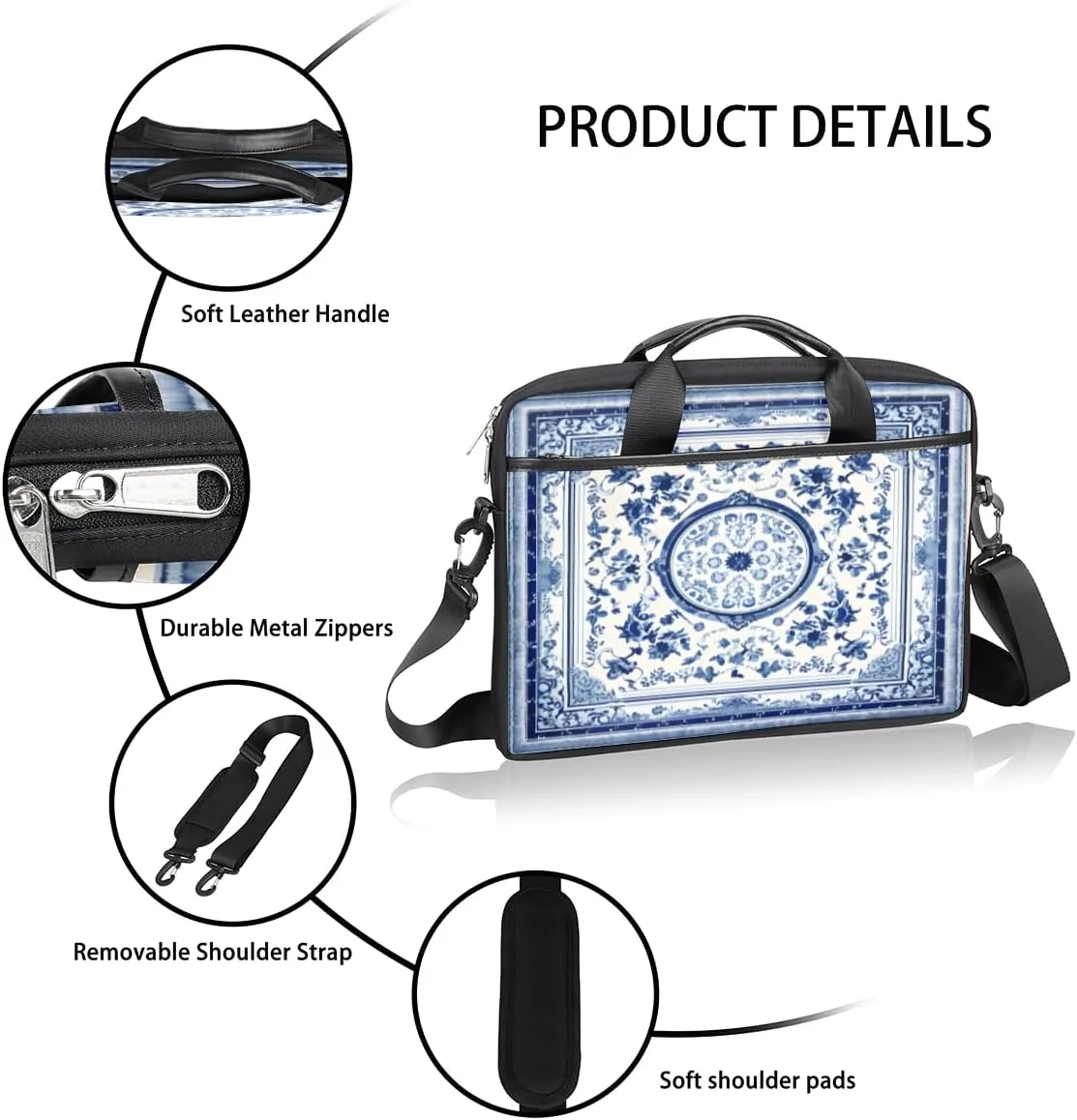 Interesting Soccer Style Laptop Shoulder Bag for Tablet Computer Notebook Sleeve Messenger Carrying Case Briefcase Tote