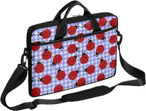 Ladybugs Funny Texture Laptop Shoulder Bag Tablet Computer Notebook Sleeve Messenger Bags Carrying Case with Strap Briefcase Tote for 14 15 in Laptops