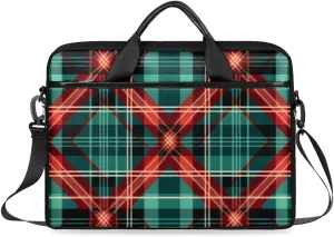 Laptop Shoulder Bag Christmas Poinsettia Classic Tablet Computer Notebook Sleeve Messenger Bags Carrying Case with Strap Briefcase Tote for 14 15 in Laptops