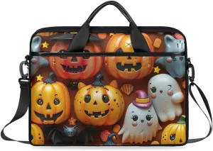 Laptop Shoulder Bag Halloween Decor Tablet Computer Notebook Sleeve Messenger Bags Carrying Case with Strap Briefcase Tote for 14 15 in Laptops