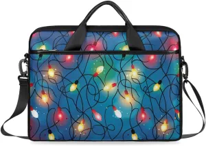 Laptop Shoulder Bag Interesting Christmas Decor Tablet Computer Notebook Sleeve Messenger Bags Carrying Case with Strap Briefcase Tote for 14 15 in Laptops