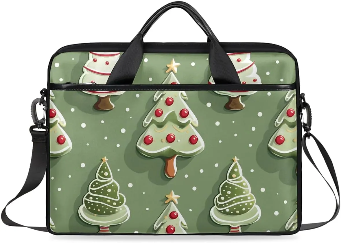 Laptop Shoulder Bag Interesting Christmas Tablet Computer Notebook Sleeve Messenger Bags Carrying Case with Strap Briefcase Tote for 14 15 in Laptops