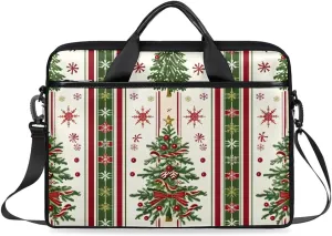 Laptop Shoulder Bag Interesting Xmas Tablet Computer Notebook Sleeve Messenger Bags Carrying Case with Strap Briefcase Tote for 14 15 in Laptops