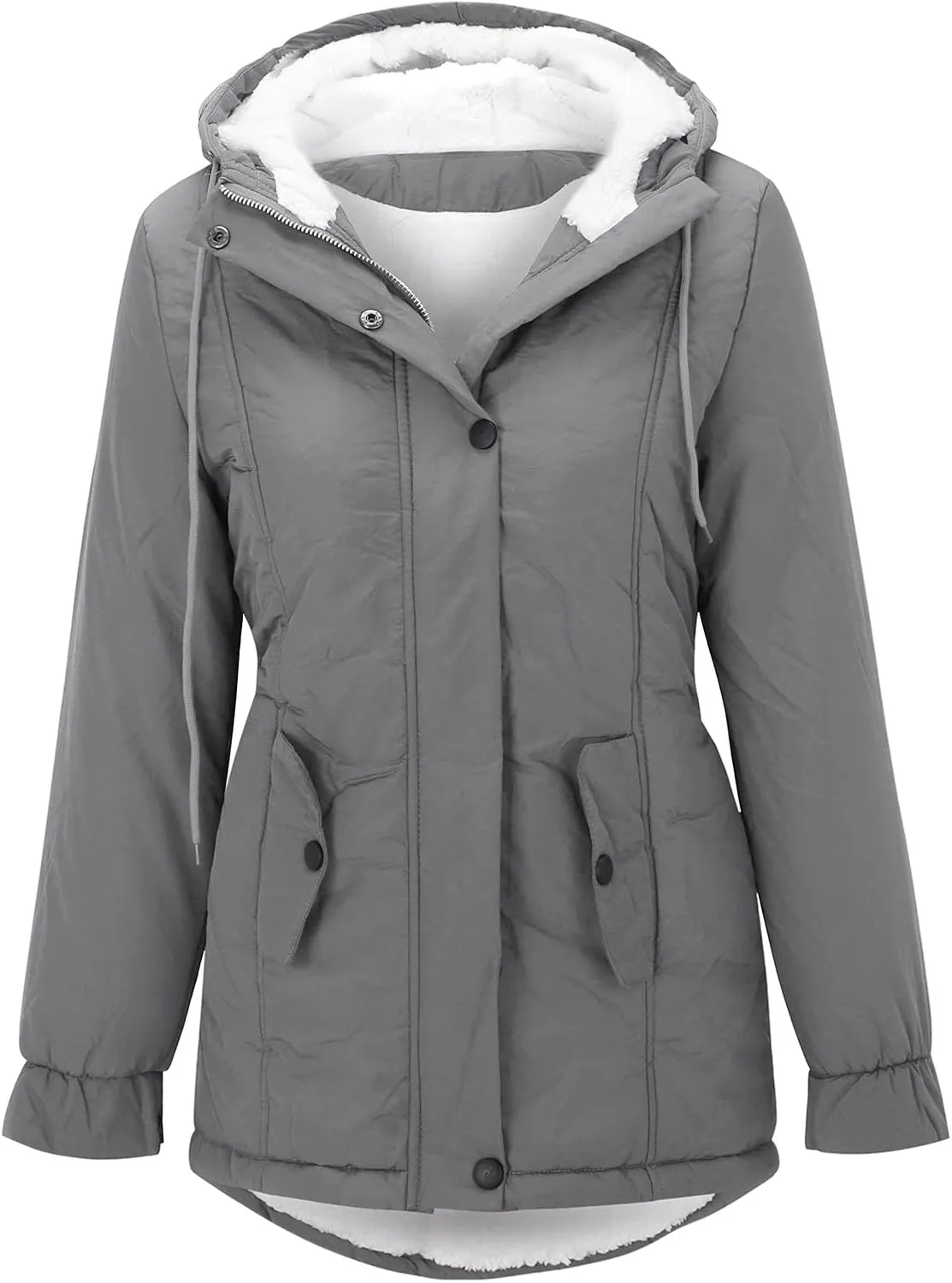 Lined Thick Women's Trench Warm Winter ' Hooded Overcoat Coat Outwear Women's Coat Us Leather Jacket