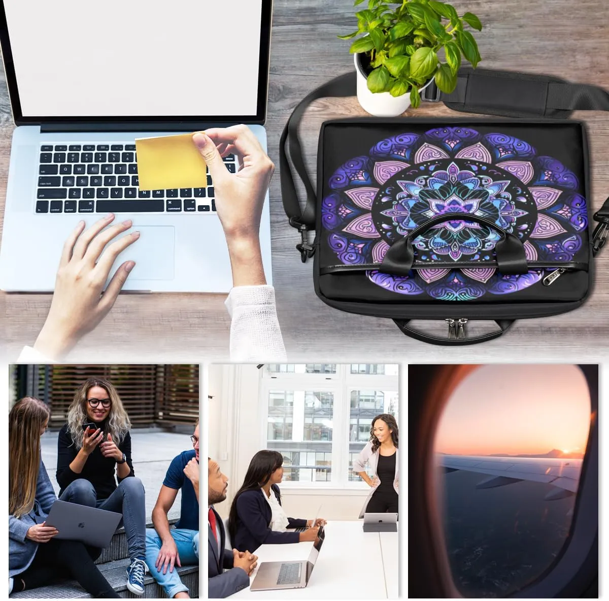 Lovely Leopard Style Laptop Shoulder Bag for Tablet Computer Notebook Sleeve Messenger Carrying Case Briefcase Tote