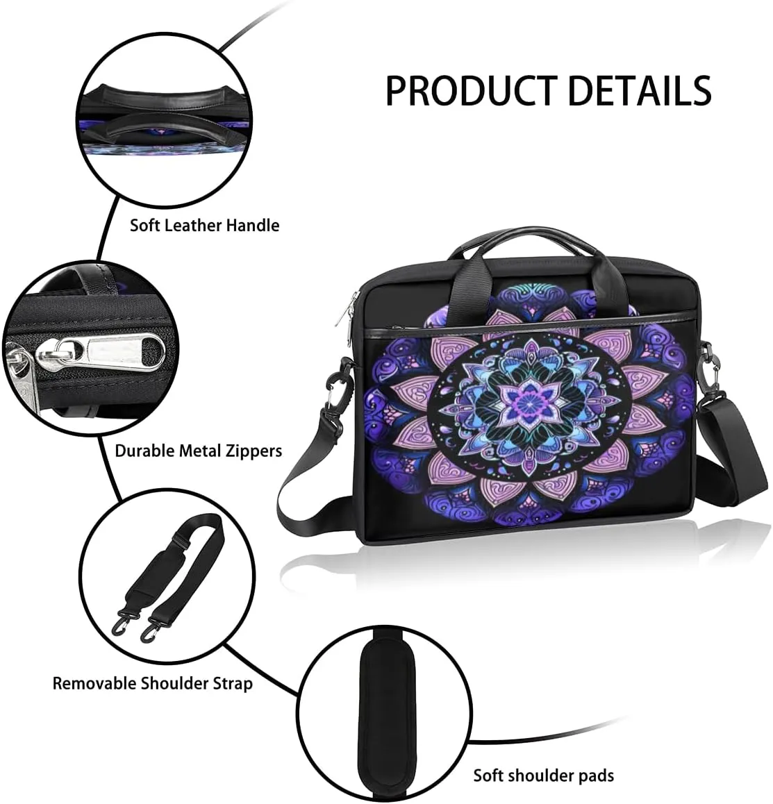 Lovely Leopard Style Laptop Shoulder Bag for Tablet Computer Notebook Sleeve Messenger Carrying Case Briefcase Tote