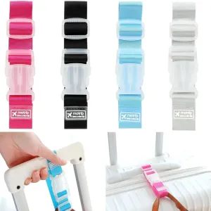 Luggage Carrying Clip Buckle, Add a Bag Luggage Straps Jacket Gripper Heavy Duty Luggage Straps for Suitcases, Travel Belt, Suitcase Strap (4PCS)